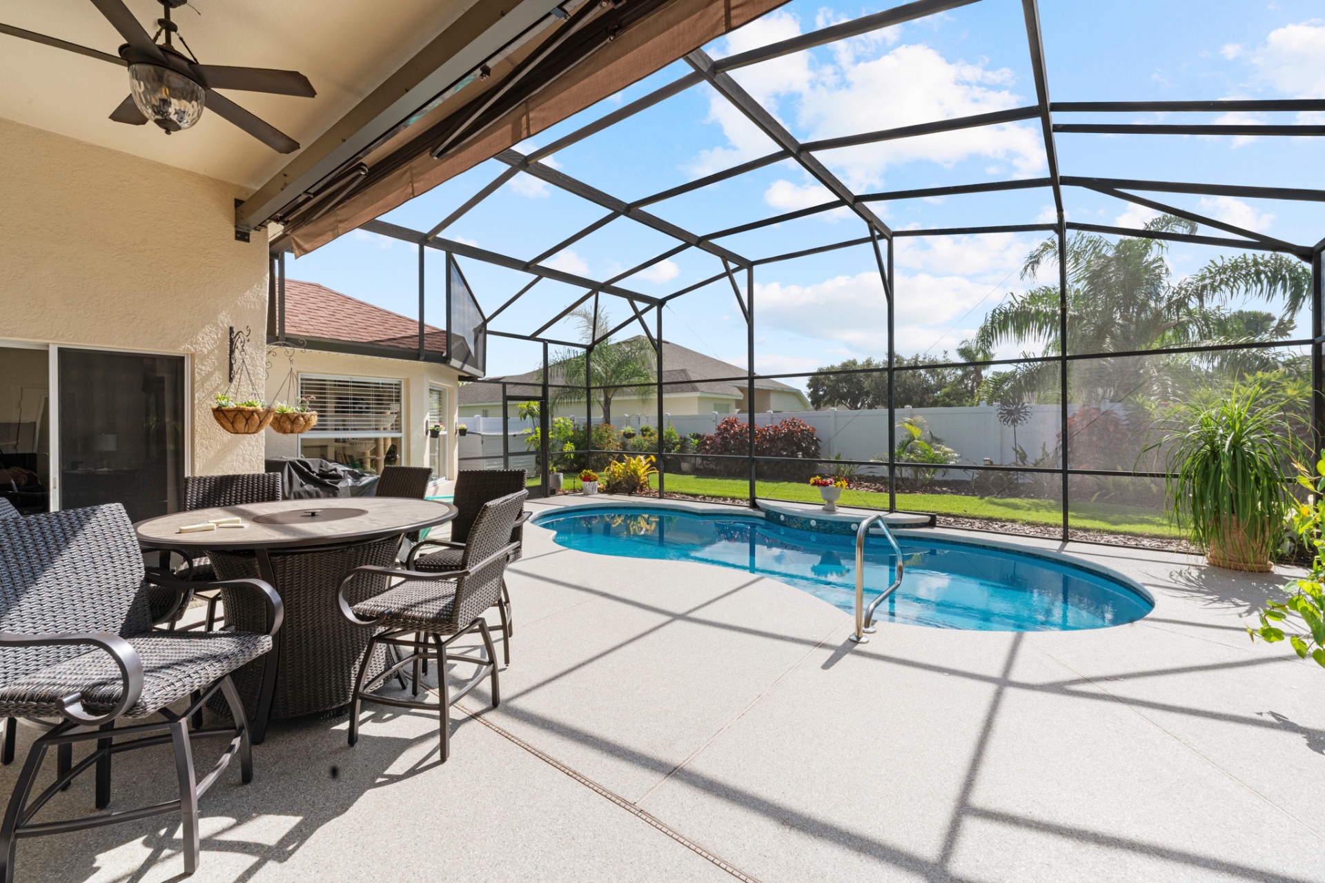 Screened pool and lanai